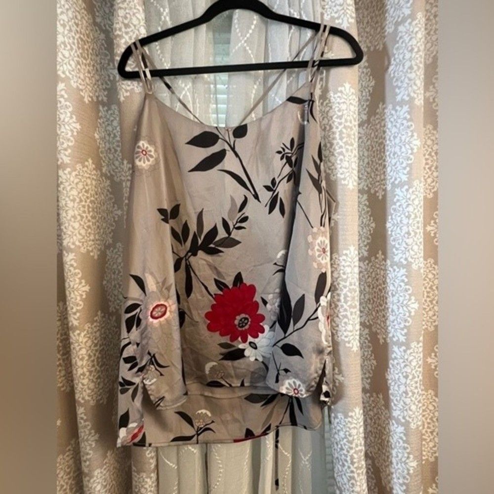 Loft Cross back blouse with spaghetti straps size x large